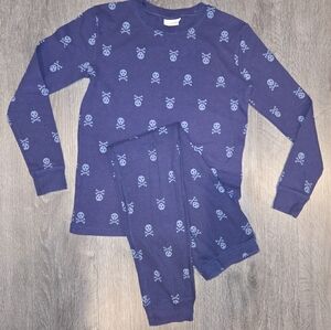 Cat & Jack Navy Blue Skull Print Kids Matching Set